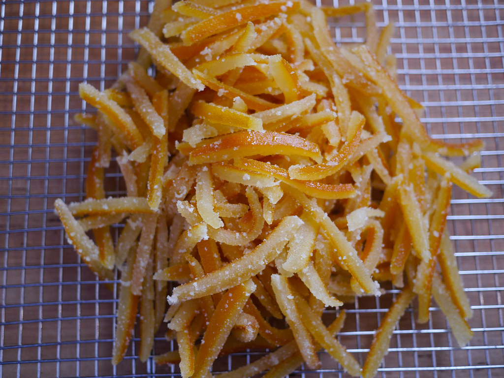 Candied, orange, peels