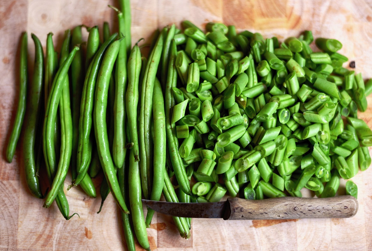 fasole, verde, beans, green, food